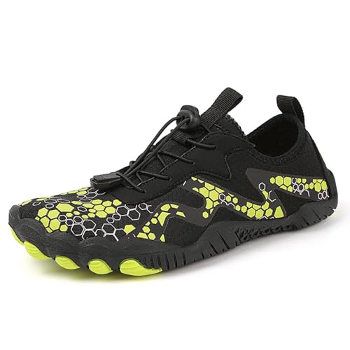 GiJQbFL Barfußschuhe für Damen und Herren mit breiter Zehenpartie zum Wandern, Walken und Schwimmen rutschfeste atmungsaktive und leichte Unisex-Wasserschuhe von GiJQbFL