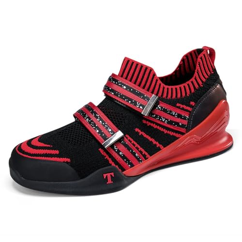 GiJQbFL Herren-Gewichtheberschuhe für Kniebeugen und Kreuzheben, rutschfeste und atmungsaktive Unisex-Fitness-Sneaker, professionelle Trainingsschuhe für Krafttraining und Gewichtheben GiJQbFL Herren-Gewichtheberschuhe für Kniebeugen und Kreuzheben, rutschfeste und atmungsaktive Unisex-Fitness-Sneaker, professionelle Trainingsschuhe für Krafttraining und Gewichtheben von GiJQbFL