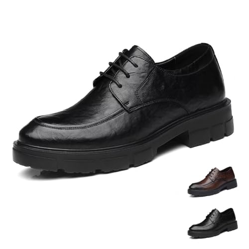 GiJQbFL Herren-Loafer, Elegante Schuhe, 5 cm, unsichtbare Erhöhungsschuhe – modische Plateauschuhe mit Schnürung, formelle rutschfeste Erhöhungsschuhe für den Business-Bereich GiJQbFL Herren-Loafer, Elegante Schuhe, 5 cm, unsichtbare Erhöhungsschuhe – modische Plateauschuhe mit Schnürung, formelle rutschfeste Erhöhungsschuhe für den Business-Bereich von GiJQbFL