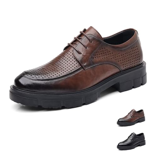 GiJQbFL Herren-Loafer, Elegante Schuhe, 5 cm, unsichtbare Erhöhungsschuhe – modische Plateauschuhe mit Schnürung, formelle rutschfeste Erhöhungsschuhe für den Business-Bereich GiJQbFL Herren-Loafer, Elegante Schuhe, 5 cm, unsichtbare Erhöhungsschuhe – modische Plateauschuhe mit Schnürung, formelle rutschfeste Erhöhungsschuhe für den Business-Bereich von GiJQbFL