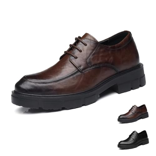 GiJQbFL Herren-Loafer, Elegante Schuhe, 5 cm, unsichtbare Erhöhungsschuhe – modische Plateauschuhe mit Schnürung, formelle rutschfeste Erhöhungsschuhe für den Business-Bereich GiJQbFL Herren-Loafer, Elegante Schuhe, 5 cm, unsichtbare Erhöhungsschuhe – modische Plateauschuhe mit Schnürung, formelle rutschfeste Erhöhungsschuhe für den Business-Bereich von GiJQbFL