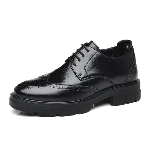 GiJQbFL Herren-Loafer, Elegante Schuhe – Lederschuhe mit Schnürung und Plateausohle, formelle Arbeitsschuhe, Autofahrerschuhe für Business, Hochzeit, Büro von GiJQbFL
