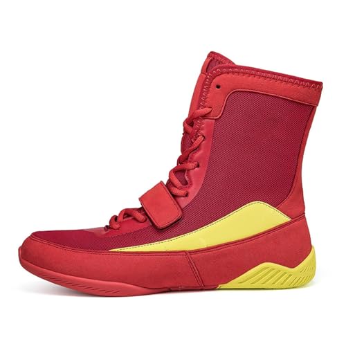 GiJQbFL Herren Wrestling Boxschuhe Pro Kampfstiefel Atmungsaktiv Bodybuilding Boxen Gewichtheben MMA Schuhe Kampfsport Master Training von GiJQbFL