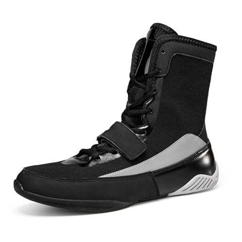 GiJQbFL Herren Wrestling Boxschuhe Pro Kampfstiefel Atmungsaktiv Bodybuilding Boxen Gewichtheben MMA Schuhe Kampfsport Master Training von GiJQbFL