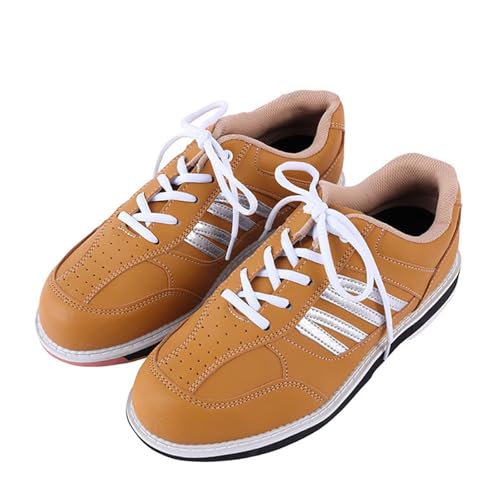 GiJQbFL Klassische Bowlingschuhe für Damen Herren professionelle Bowling-Sneaker atmungsaktiv leicht Trainings-Gleitschuhe GiJQbFL Klassische Bowlingschuhe für Damen Herren professionelle Bowling-Sneaker atmungsaktiv leicht Trainings-Gleitschuhe von GiJQbFL
