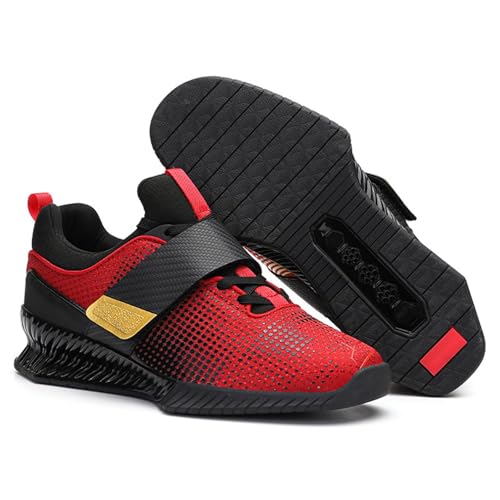 GiJQbFL Kniebeugenschuhe für Herren, Kreuzheben, Unisex, rutschfest, atmungsaktiv, Gewichtheberschuhe für das Training von GiJQbFL