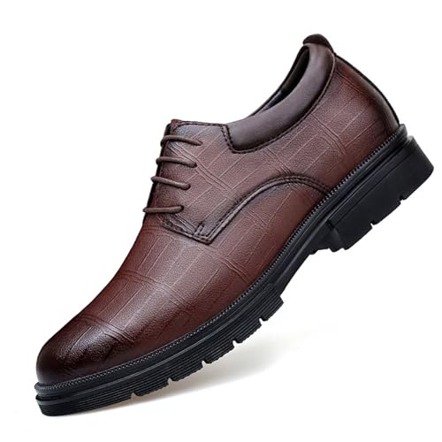 GiJQbFL Unsichtbare, höhenverstärkende Schuhe für Herren – 6 cm hohe, Elegante Oxford-Schuhe aus Leder mit Schnürung und Plateau für Hochzeiten und Business GiJQbFL Unsichtbare, höhenverstärkende Schuhe für Herren – 6 cm hohe, Elegante Oxford-Schuhe aus Leder mit Schnürung und Plateau für Hochzeiten und Business von GiJQbFL