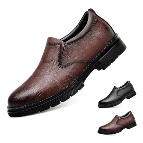 GiJQbFL Unsichtbare, höhenverstärkende formelle Herrenschuhe – 6 cm rutschfeste Business-Oxfords aus Leder mit Erhöhung von GiJQbFL
