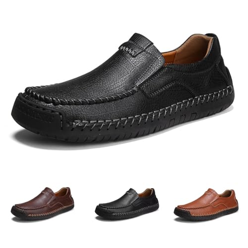Herren-Loafer, Elegante Schuhe – lässige Slipper mit Fußgewölbeunterstützung und Lederfutter für gemütliche Spaziergänge, Reisen, Autofahren, Büro und Arbeit Herren-Loafer, Elegante Schuhe – lässige Slipper mit Fußgewölbeunterstützung und Lederfutter für gemütliche Spaziergänge, Reisen, Autofahren, Büro und Arbeit von GiJQbFL