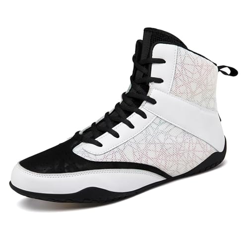 Wrestling-Boxschuhe für Männer und Frauen – Bodybuilding Box-, Gewichtheber MMA-Schuhe High-Top-Profi-Kampfstiefel und Trainings-Workout-Sneaker von GiJQbFL