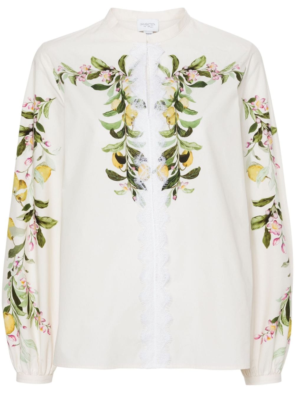 Giambattista Valli Bluse mit Blumen-Print - Nude von Giambattista Valli