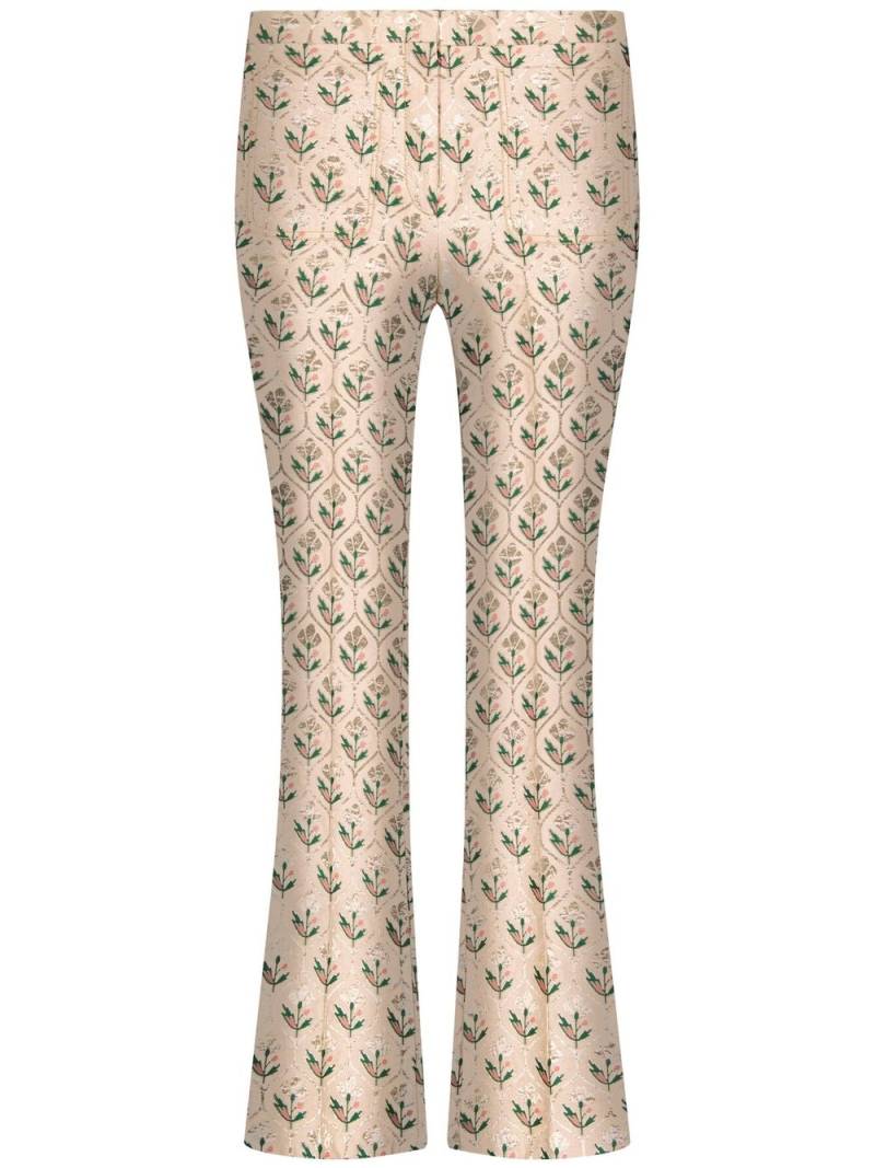 Giambattista Valli Cropped-Hose aus Blumen-Jacquard - Nude von Giambattista Valli