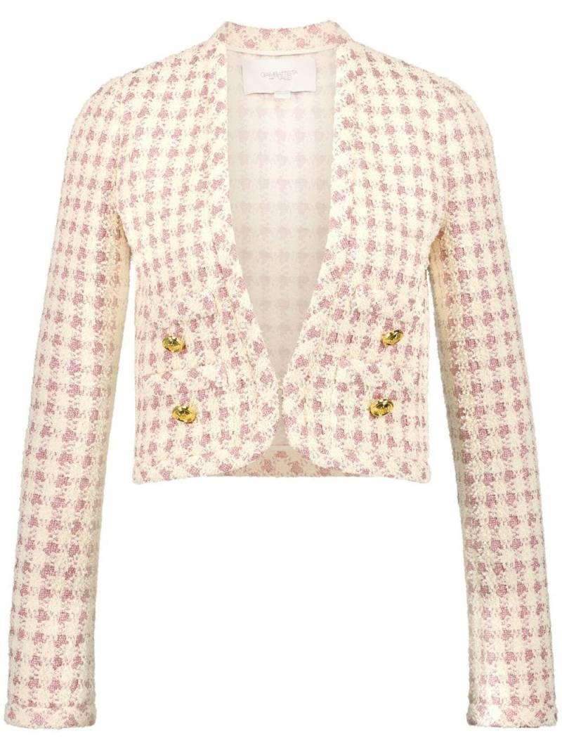 Giambattista Valli Jacke mit Check - Rosa von Giambattista Valli