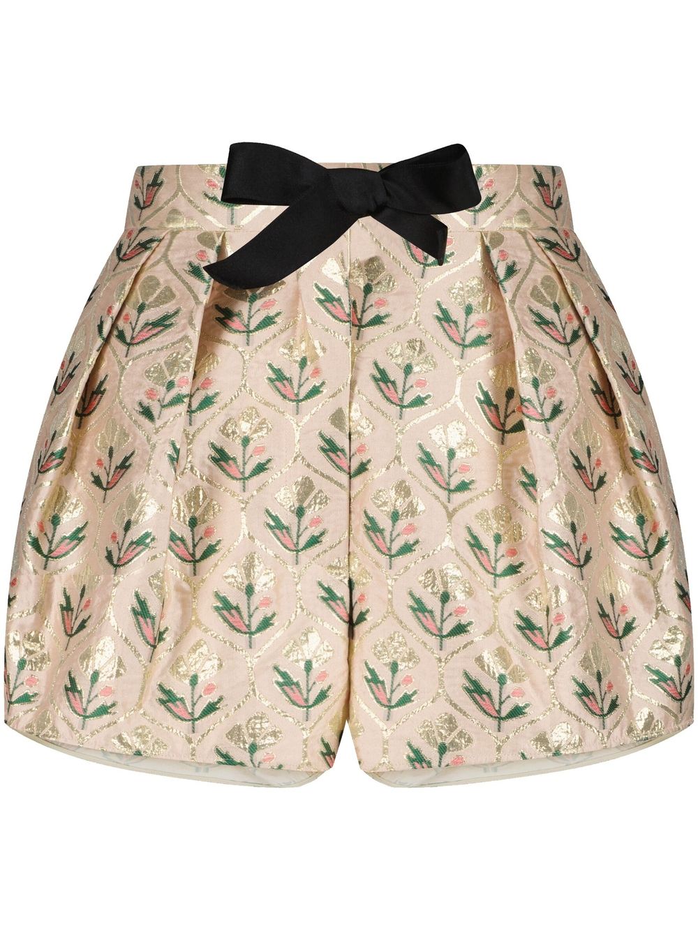 Giambattista Valli Jacquard-Shorts mit Schleife - Nude von Giambattista Valli