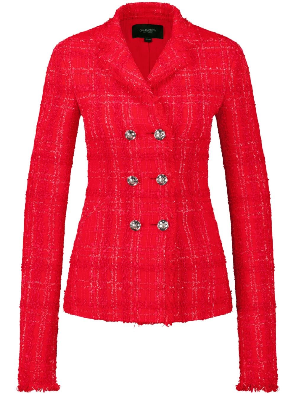 Giambattista Valli Karierte Tweed-Jacke - Rot von Giambattista Valli