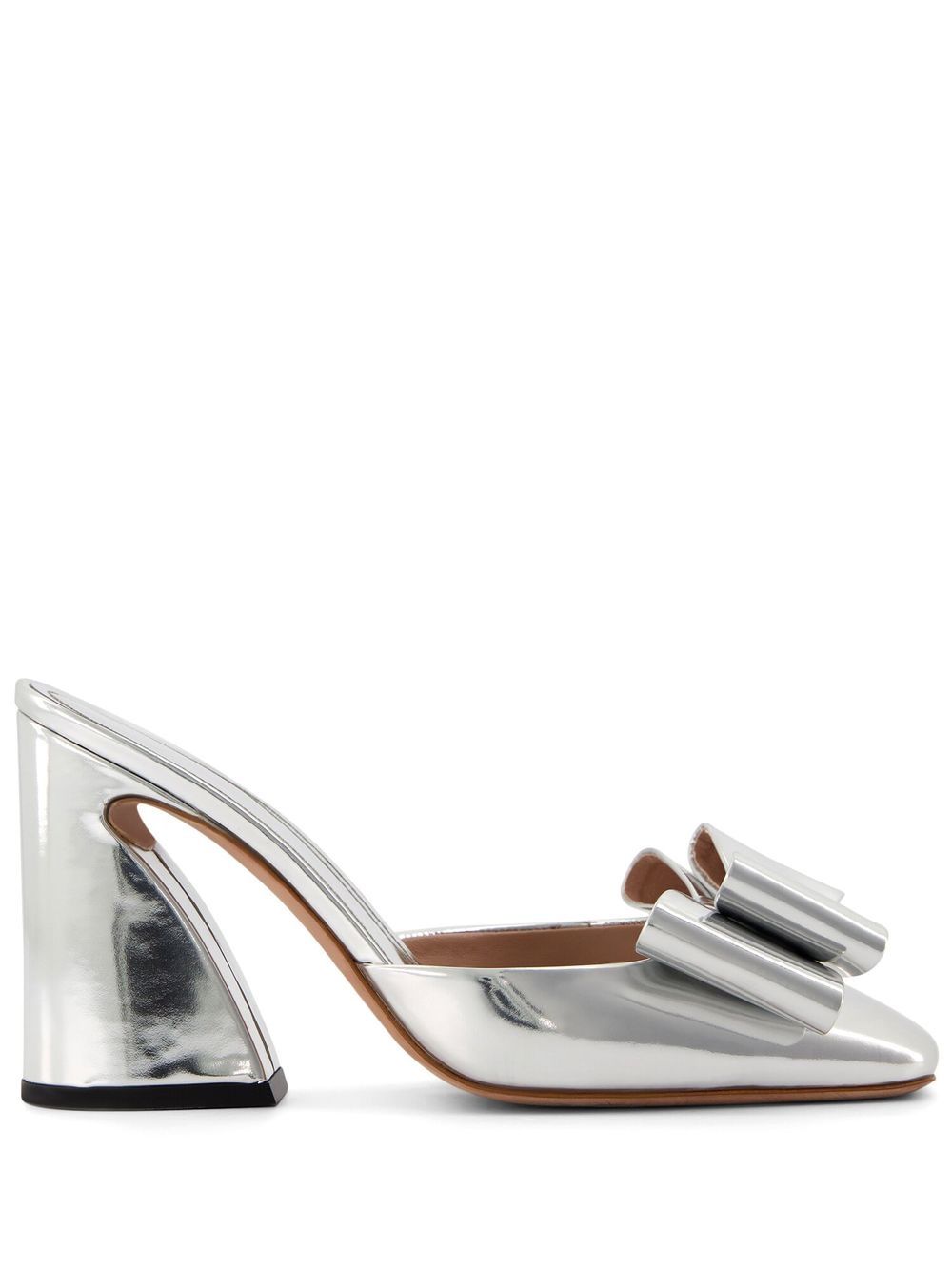 Giambattista Valli Pop-Bow Mules 100mm - Silber von Giambattista Valli