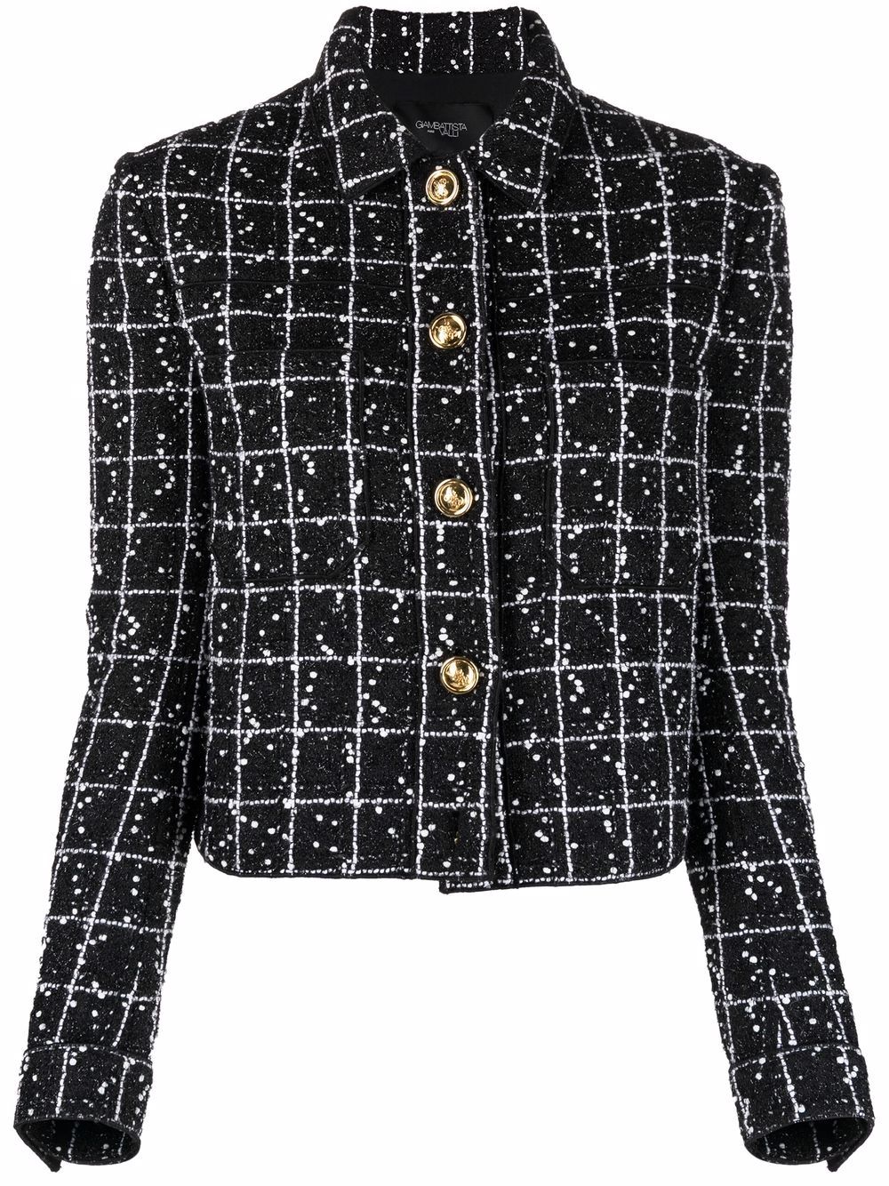 Giambattista Valli Schmale Tweed-Jacke - Schwarz von Giambattista Valli