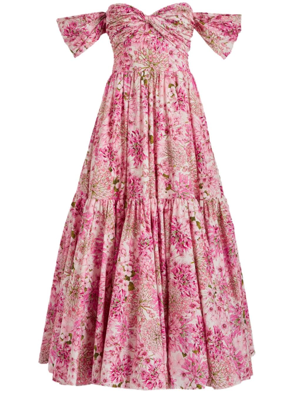 Giambattista Valli Schulterfreies Saint-Rémy Maxikleid - Rosa von Giambattista Valli