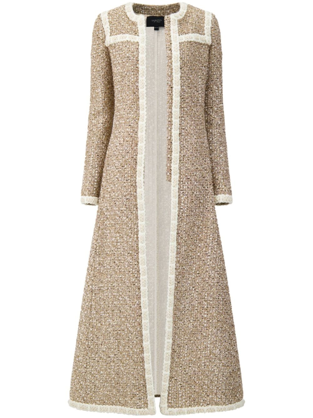 Giambattista Valli Tweed-Jacke mit Flechtborten - Nude von Giambattista Valli