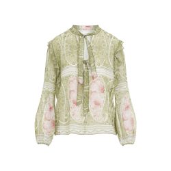 Grüne Seiden Damenbluse - Giambattista Valli von Giambattista Valli