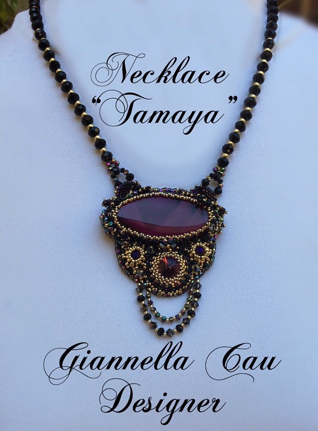 Collana „Tamaya" Achat Fuchsia Collana „Tamaya" Achat Fuchsia von GiannellaCauJewelry