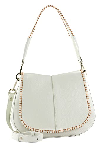 Gianni CHIARINI Helena Round Saddle Bag Bianco von Gianni CHIARINI