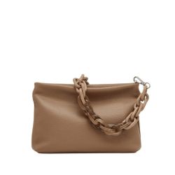 Gianni Chiarini Beige Handtasche Mit Abnehmbarem Kettenriemen von Gianni Chiarini
