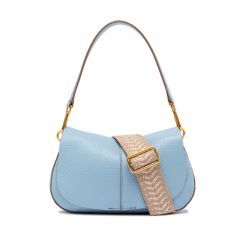 Gianni Chiarini Helena Blaue Lederschultertasche von Gianni Chiarini