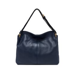 Navyblaue Schultertasche Aus Genarbtem Leder Von Gianni Chiarini von Gianni Chiarini