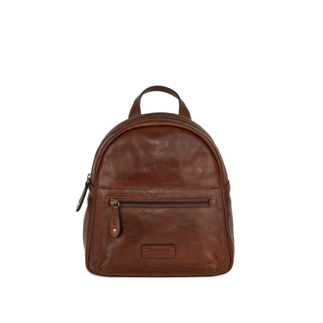 Gianni Conti - Cityrucksack Zaino In Pelle Cognac Cognac von Gianni Conti