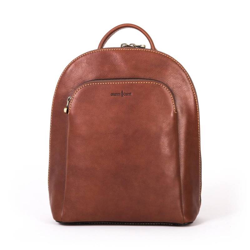 Gianni Conti - Cityrucksack Zaino In Pelle Donna Cognac Cognac von Gianni Conti