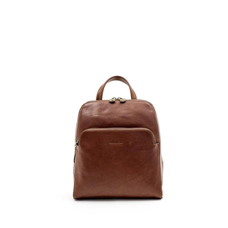 Gianni Conti - Cityrucksack Zaino In Pelle Donna Cognac Cognac von Gianni Conti