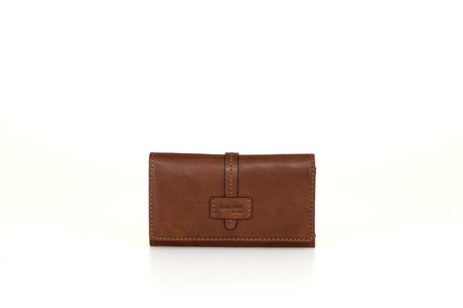 Gianni Conti - Langbörse Portafoglio In Pelle Cognac Cognac von Gianni Conti