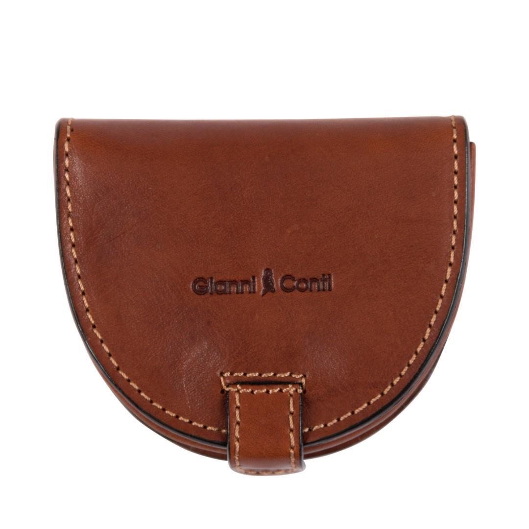 Gianni Conti - Minibörse Porta Monete In Pelle Cognac Cognac von Gianni Conti