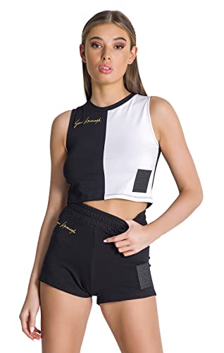 Gianni Kavanagh Damen Black Block Crop Top T-Shirt, XL von Gianni Kavanagh