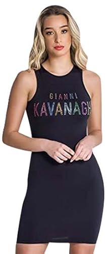 Gianni Kavanagh Damen Black Formentera Dress Freizeitkleid, Schwarz, Large von Gianni Kavanagh