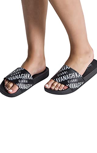 Gianni Kavanagh Damen Black Logomania Sliders Slide Sandalen, Schwarz, 36 EU von Gianni Kavanagh