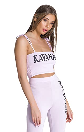 Gianni Kavanagh Damen Lavender Kavanagh Crop Top T-Shirt, Lavendelfarben, Large von Gianni Kavanagh