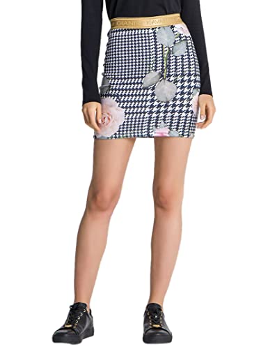 Gianni Kavanagh Damen Multicolor Botanic Affair Pied-De-Poule Skirt Rock, bunt, Small von Gianni Kavanagh