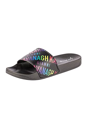 Gianni Kavanagh Damen Mehrfarbig, Logomania Sliders Slide Sandale, bunt, 38 EU von Gianni Kavanagh