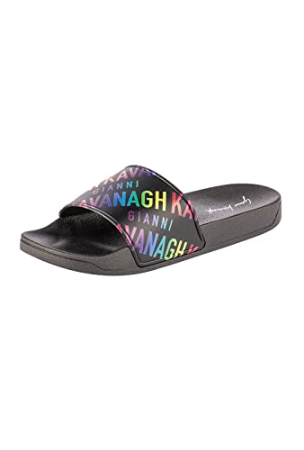 Gianni Kavanagh Damen Multicolor Logomania Sliders Slide Sandalen, bunt, 39 EU von Gianni Kavanagh