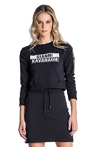 Gianni Kavanagh Damen Schwarz (Black Statement Sweat) Sweatshirt, 36 von Gianni Kavanagh