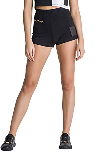 Gianni Kavanagh Damen Schwarze Blockshorts Shorts, S von Gianni Kavanagh