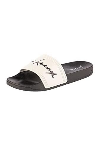 Gianni Kavanagh Damen White Signature Sliders Slide Sandalen, weiß, 38 EU von Gianni Kavanagh