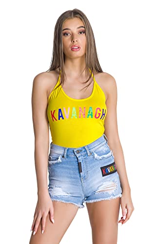 Gianni Kavanagh Damen Yellow Neverland Body Unterhemd, Gelb, Small von Gianni Kavanagh