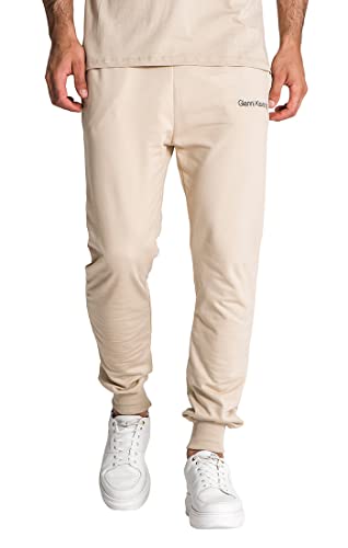 Gianni Kavanagh Herren Beige Essential Micro Joggers Sweatpants, XL von Gianni Kavanagh