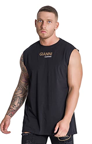 Gianni Kavanagh Herren Black Gianni Vest Weste, schwarz, XS von Gianni Kavanagh