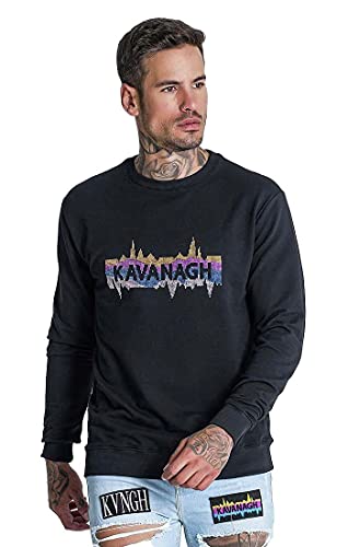 Gianni Kavanagh Herren Schwarz (Black Alive Sweat) Sweatshirt, XS von Gianni Kavanagh