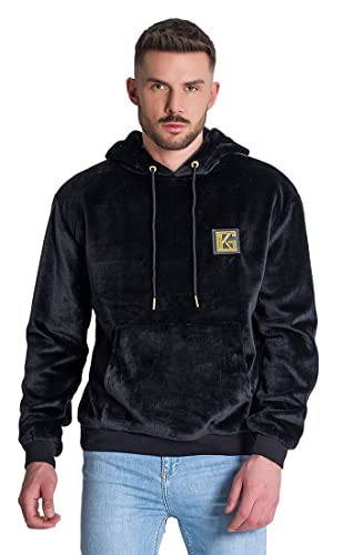 Gianni Kavanagh Herren Schwarz Id Sherpa Hoodie, M von Gianni Kavanagh