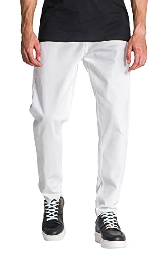 Gianni Kavanagh Herren White Carrot Leg Jeans, XXL von Gianni Kavanagh